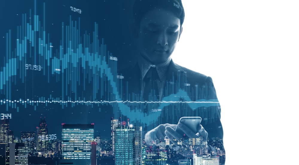 Financial technology concept.