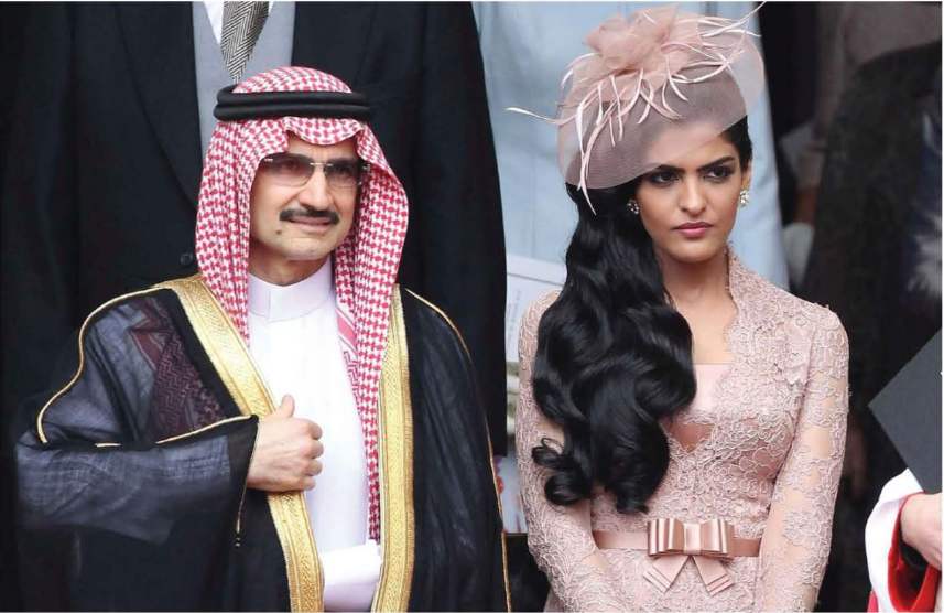 الوليد بن طلال وزوجته