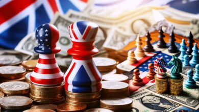 British pound against the dollar