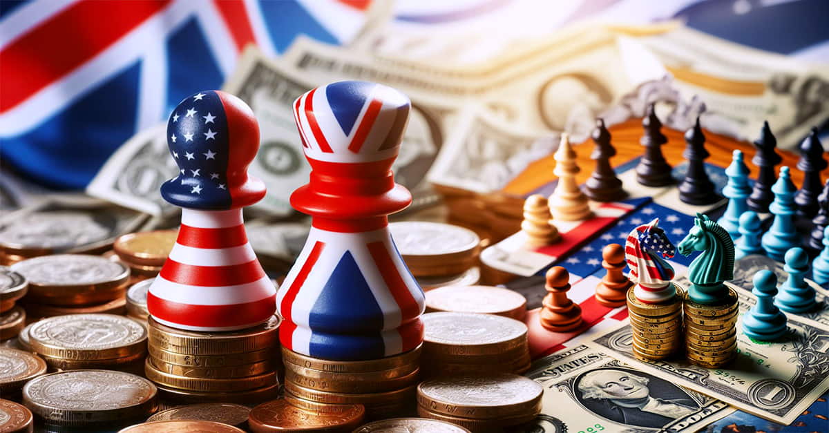 British pound against the dollar